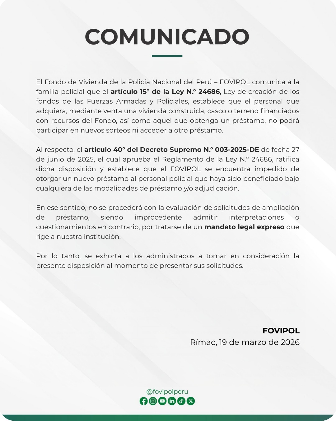 Comunicado 2