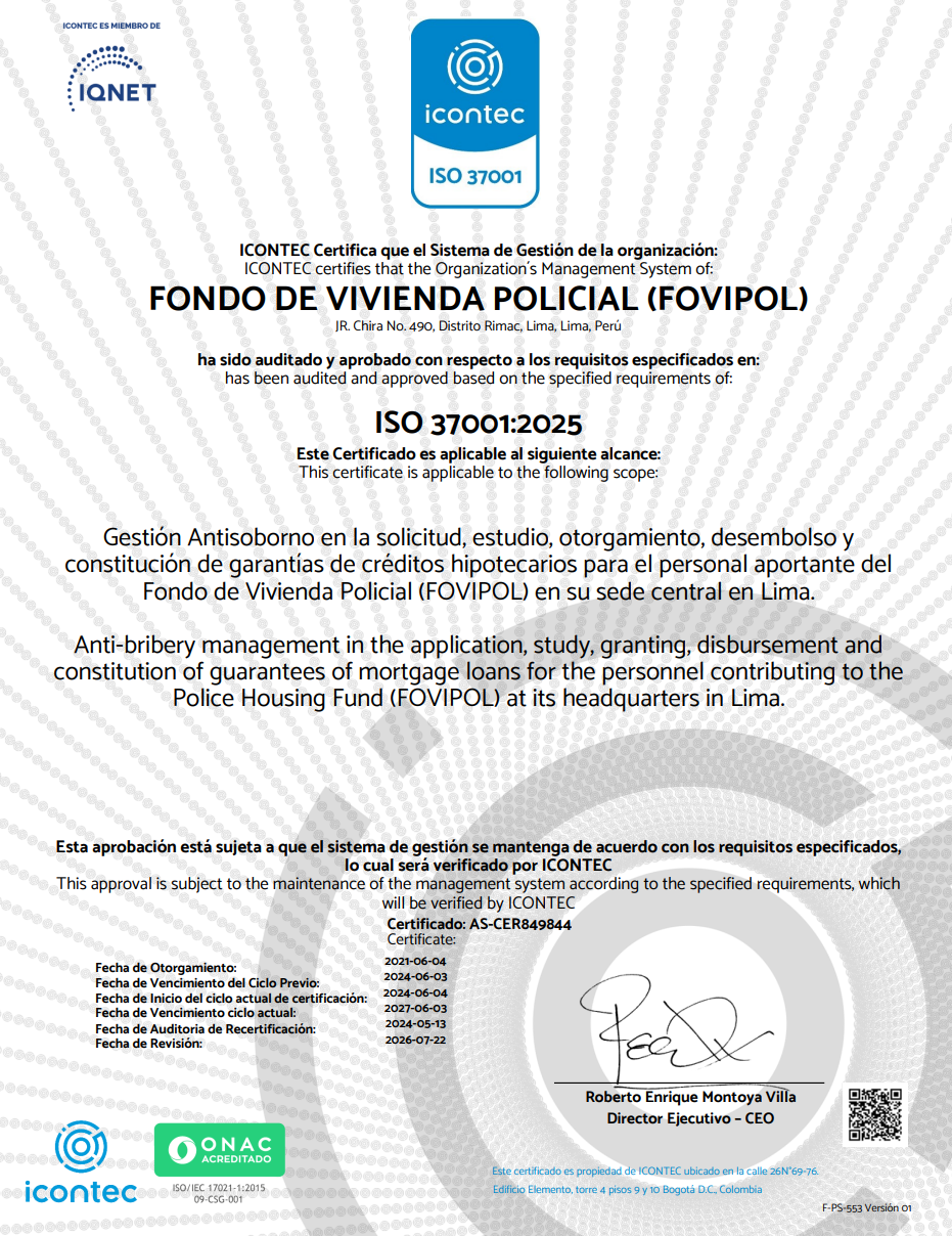 ISO 37001:2025 - Sistema de Gestión Antisoborno