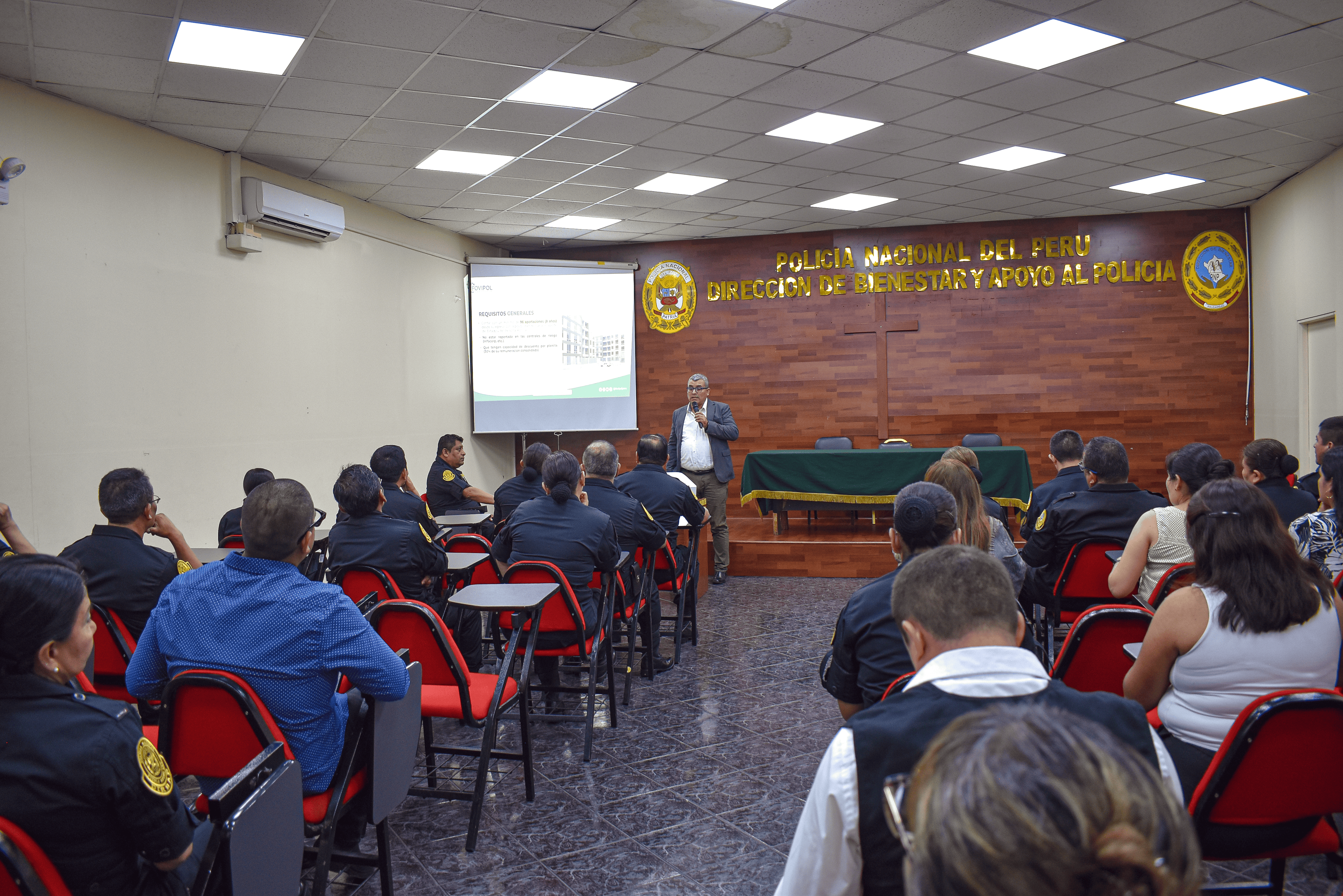 FOVIPOL participó en jornada informativa dirigida al personal de la Policía Nacional del Perú