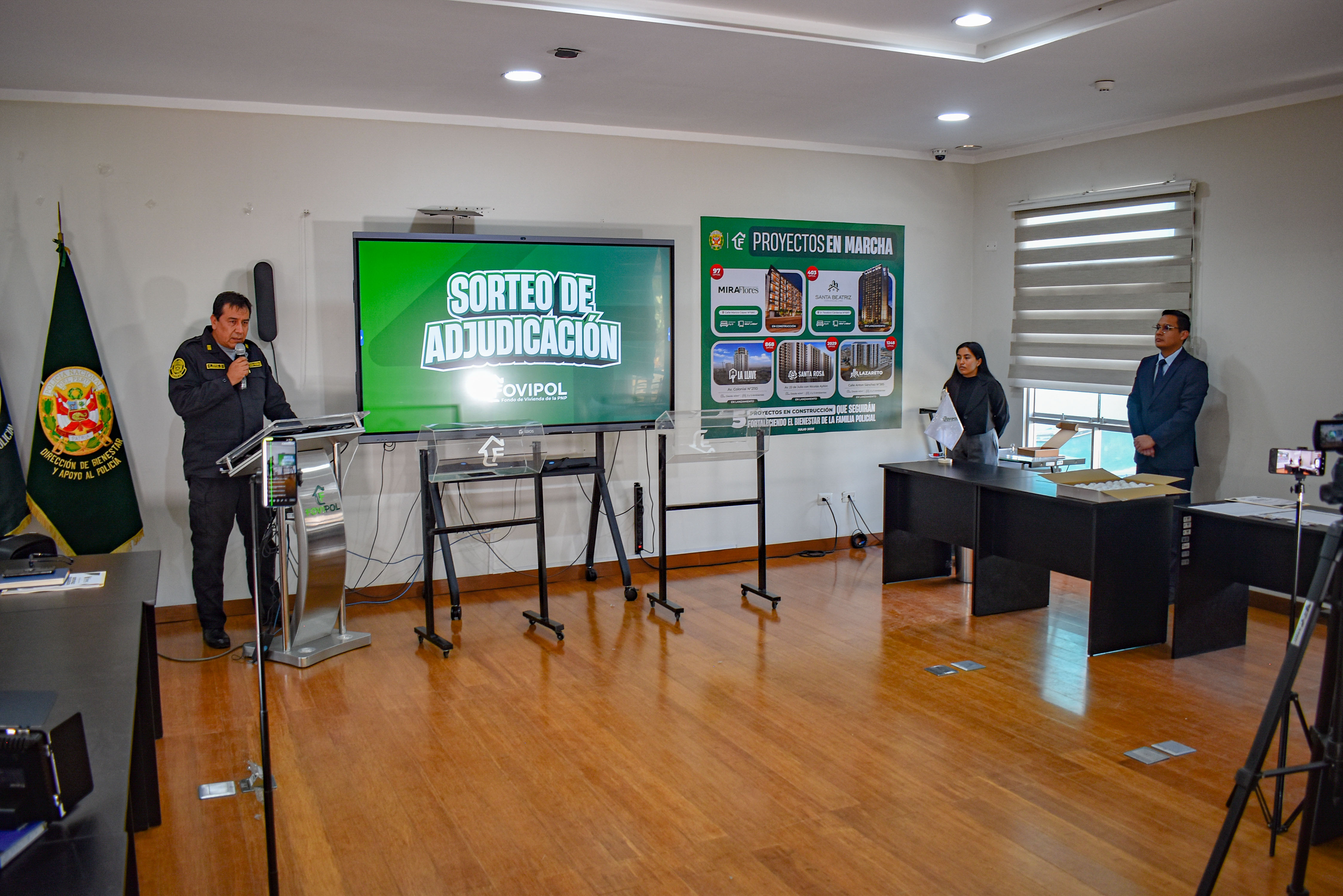 FOVIPOL realizó el sorteo de adjudicación del Proyecto Multifamiliar Carlos Stein de Lambayeque