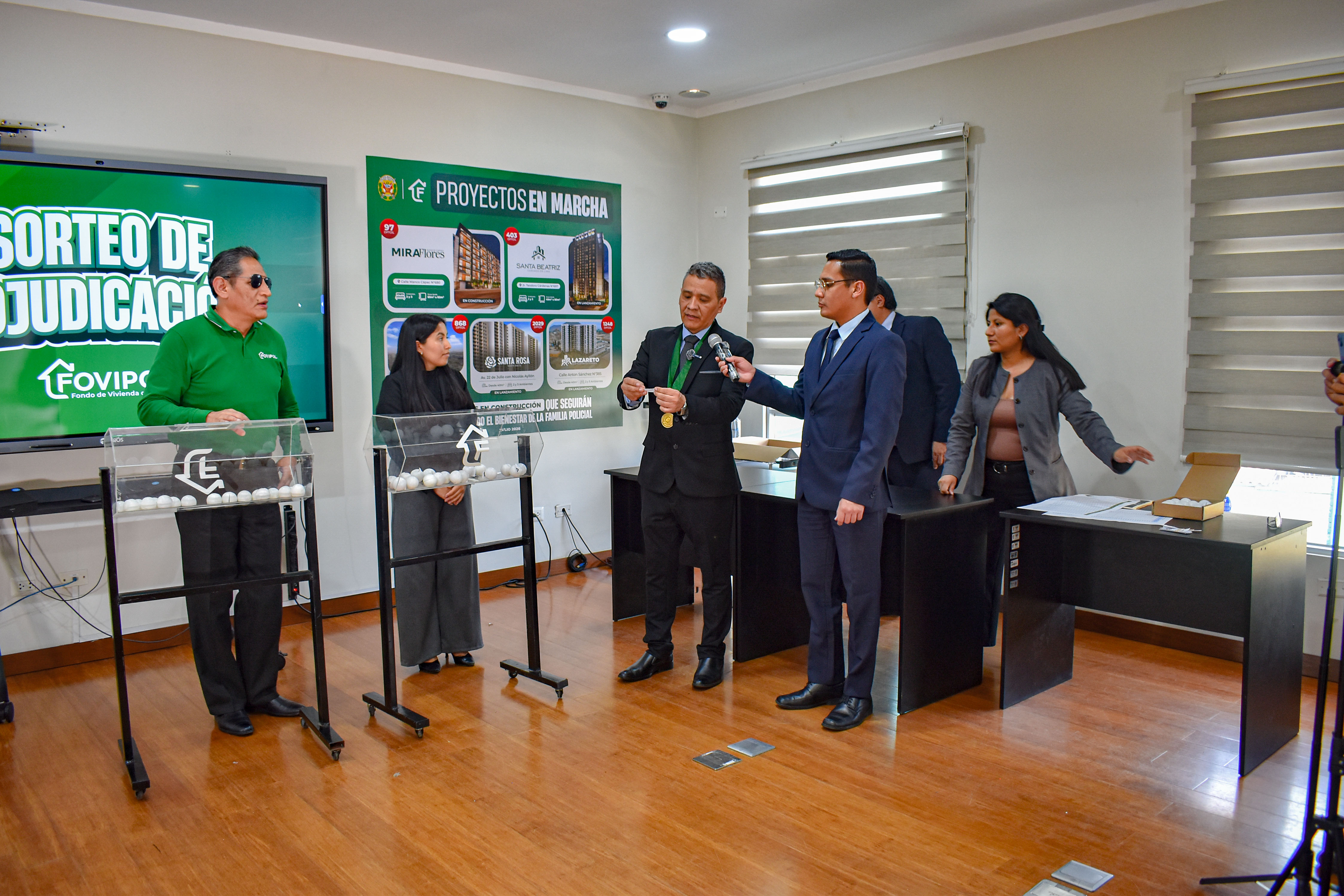 FOVIPOL realizó el sorteo de adjudicación del Proyecto Multifamiliar Carlos Stein de Lambayeque