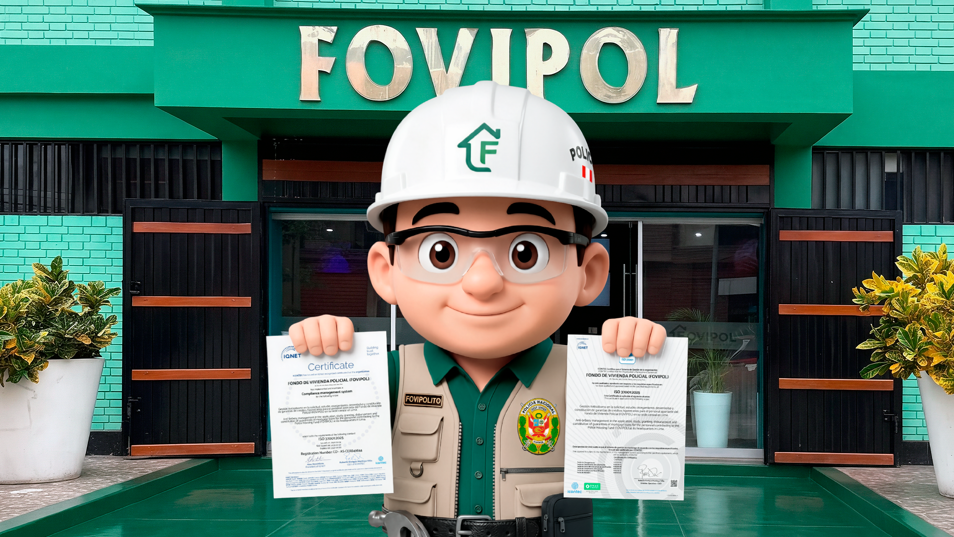 FOVIPOL renueva certificación internacional ISO 37001 en su Sistema de Gestión Antisoborno